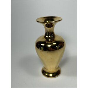 ROYAL WINTON Grimwades 1930's-1940's Vtg Bud VASE Gold Lustre 4.75" England C2